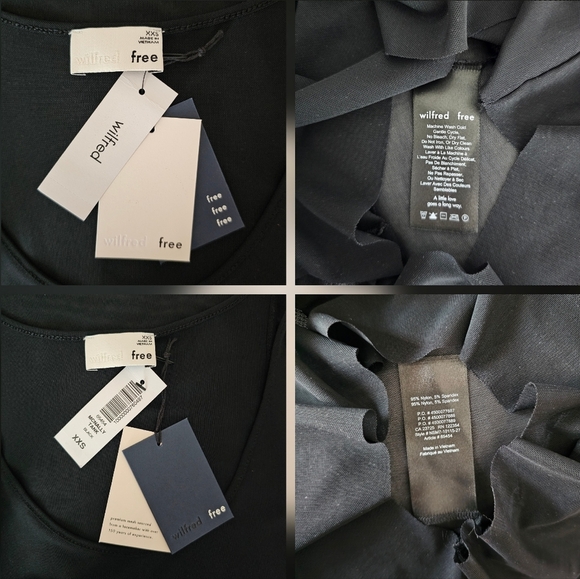 🇨🇦 Aritzia Wilfred Free McNally Black Sheer Mesh Tank Top - Picture 4 of 15